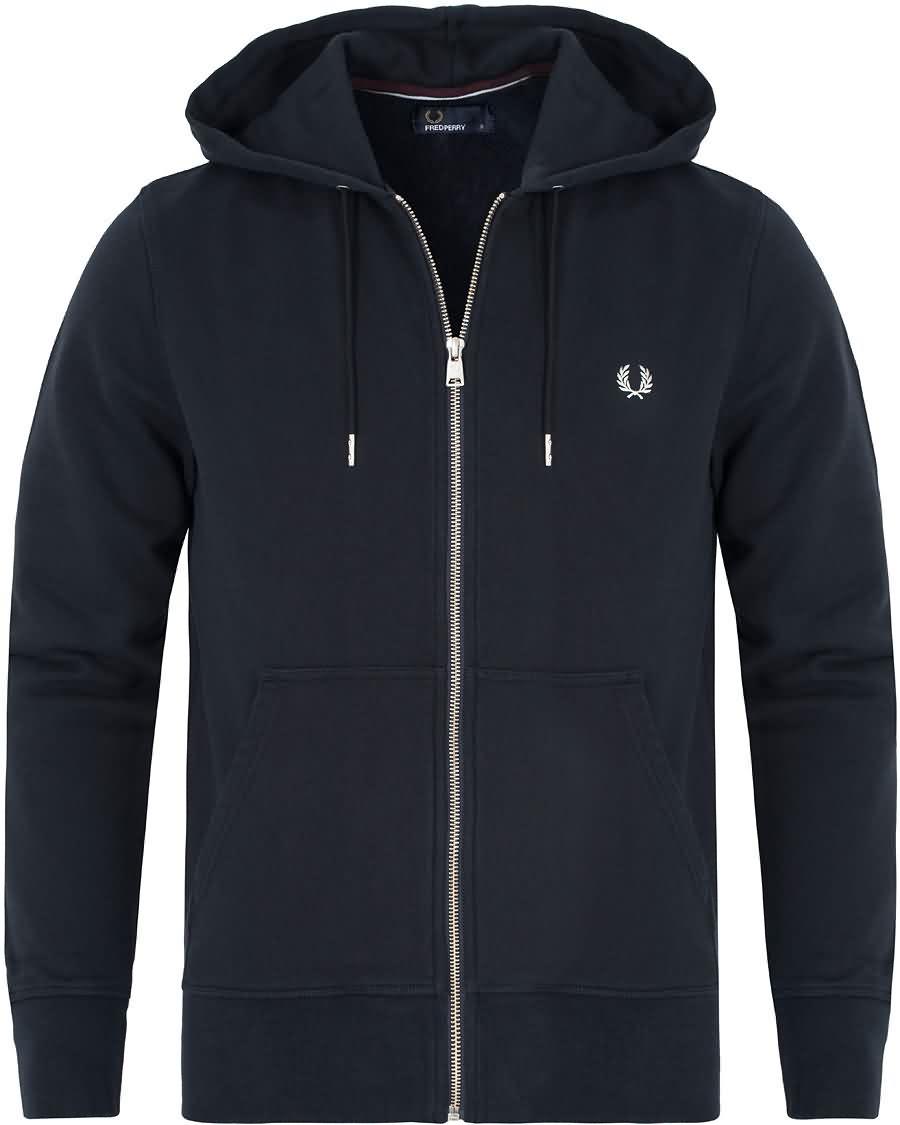 fred perry loopback hoodie sweat navy Stil Butikken 8tt8r